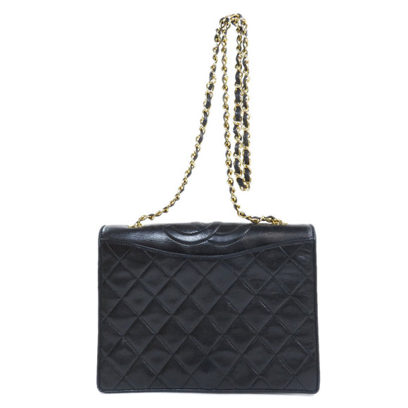 Chanel Cocomark Gold Chain Shoulder Bag Lambskin Black - Picture 1 of 9